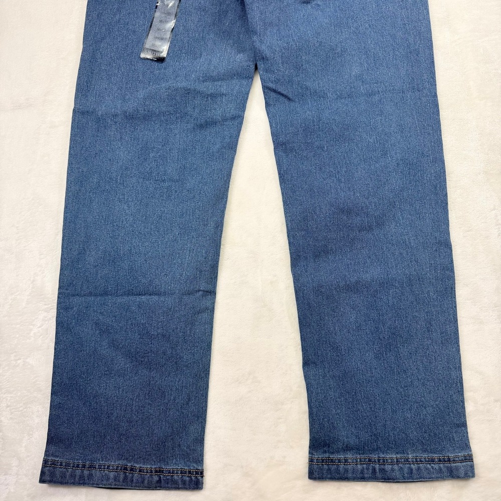 Smiths Workwear Mens Relaxed Fit Stretch Work Jeans Light Vintage Wash 38x32 - Picture 5 of 12